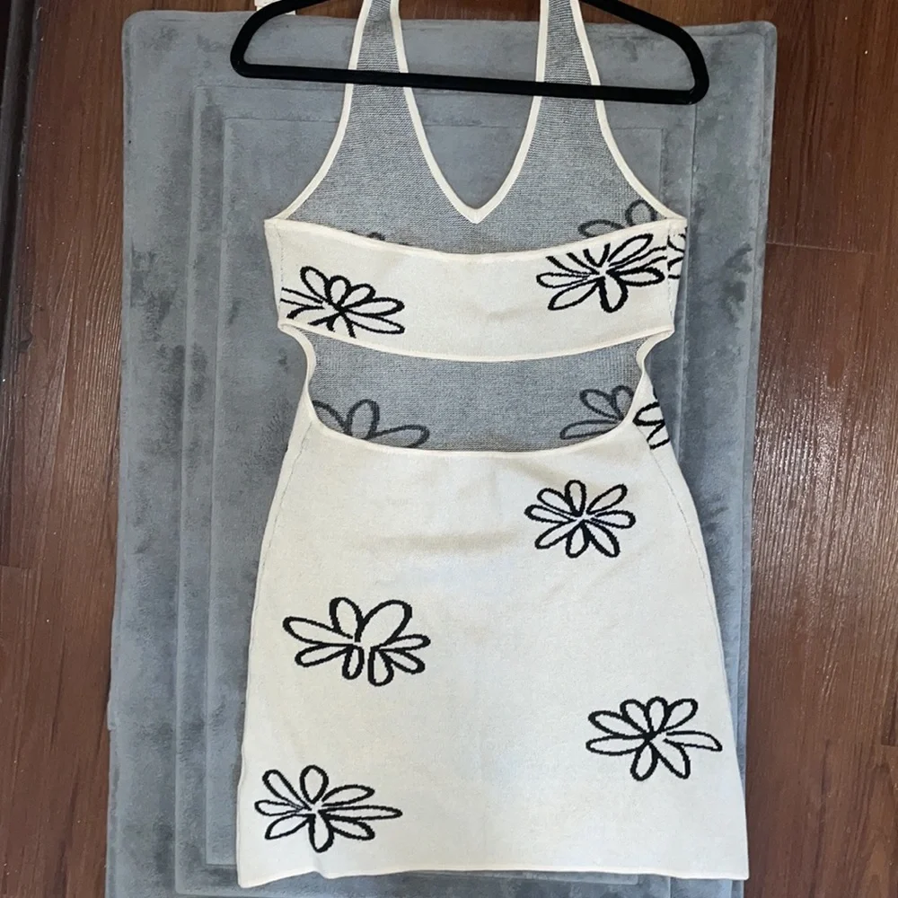 Altar’d State Floral Halter Sweater Dress - Picture 2 of 5